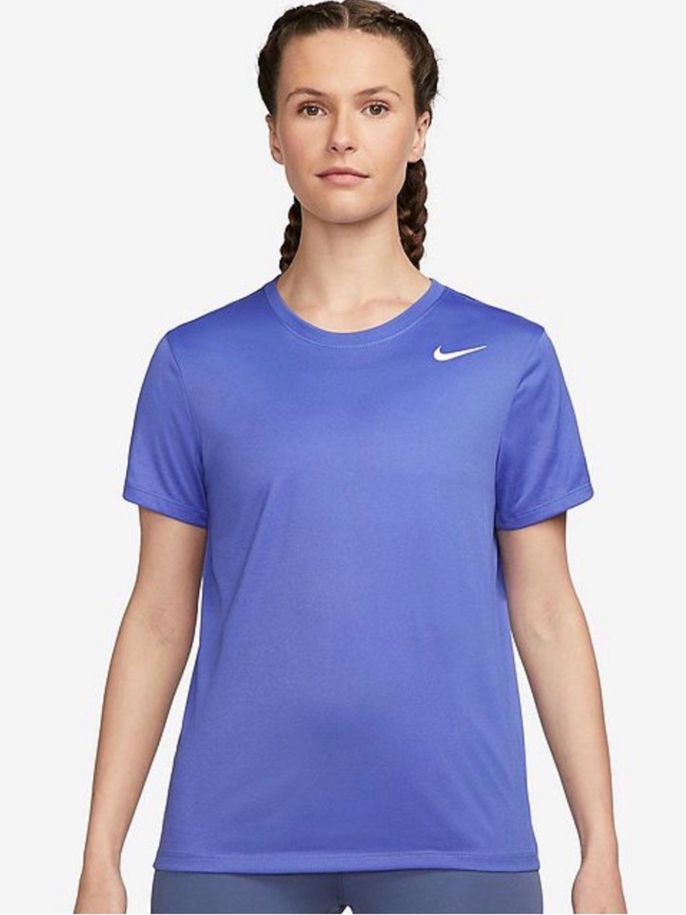 Nike Women’s Blue-Purple Short Sleeve Dri-FIT Tee size large
